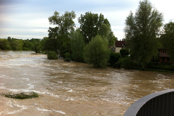 Hochwasser Neckar Nürtingen Wendlingen._18