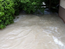 Hochwasser Überschwemmungen in Kirchheim Teck und Lenningen._15