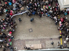 Menschenkette und Kundgebung von J. Stortz
