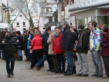 Menschenkette in Kirchheim Teck