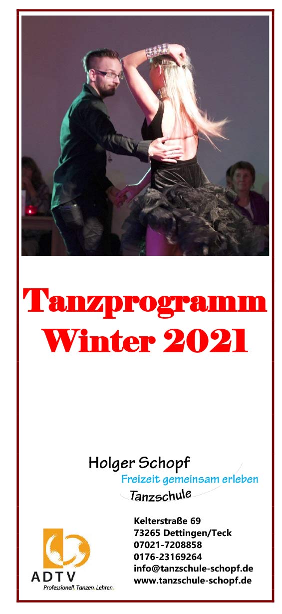 tanzprogramm winter 2021
