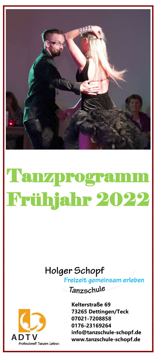 Tanzprogramm Frühjahr 2022