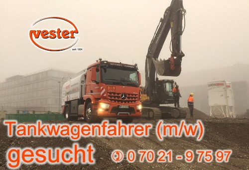 Vester in Schlierbach sucht Tankwagenfahrer/in