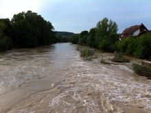 Hochwasser Neckar Nürtingen Wendlingen._8