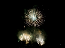 Flammenede Sterne Tschechisches Feuerwerk